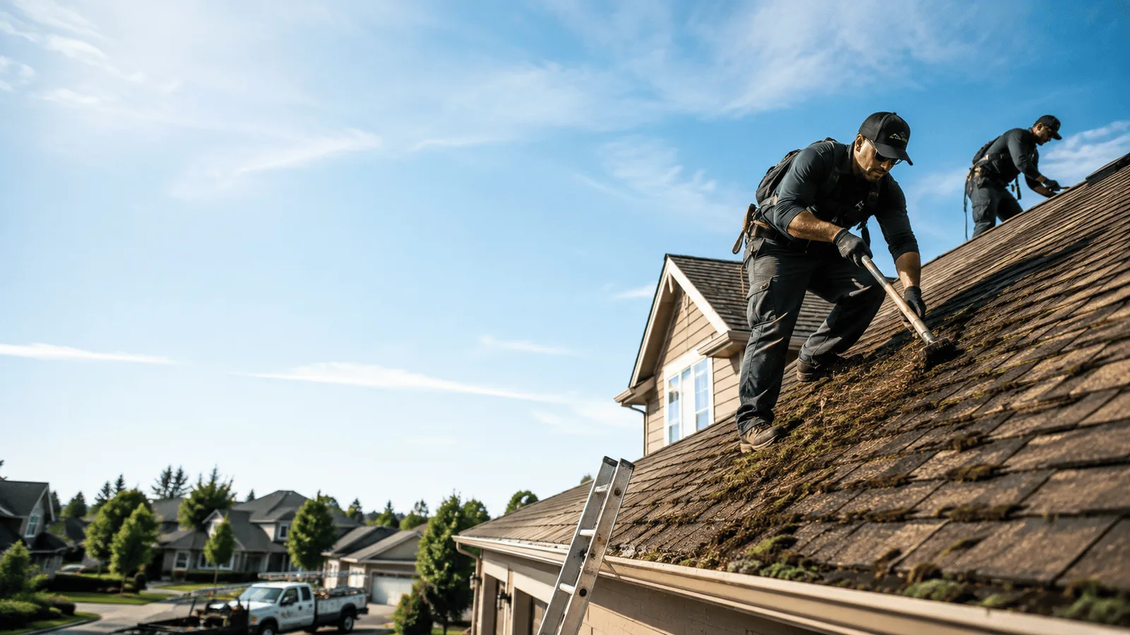 Roof Moss Removal in Pearland, TX near me